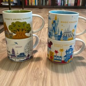 Walt Disney World Starbucks You Are Here Mug Collection